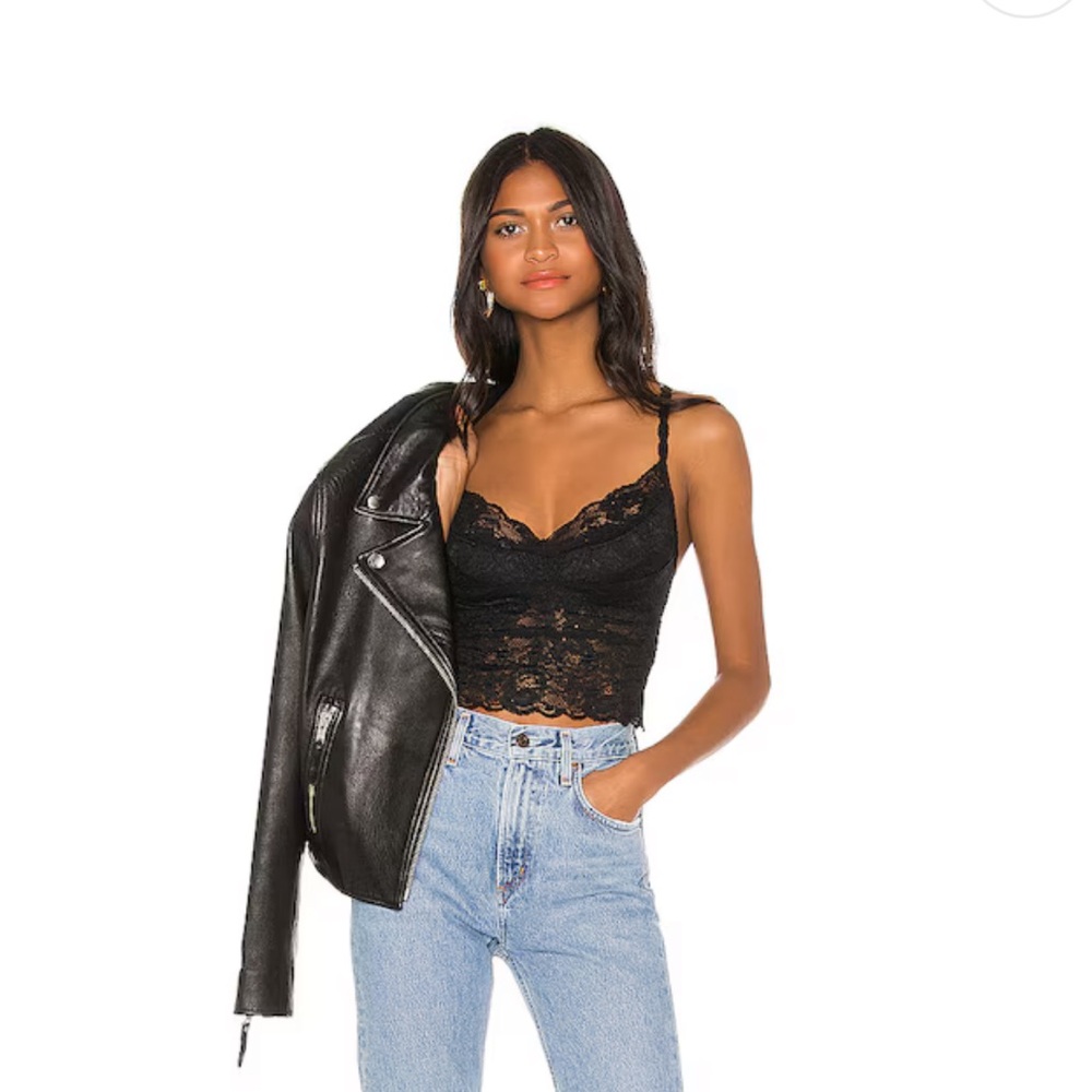 Cosabella (Revolve) Shortie Crop Camp- Size medium. Black.